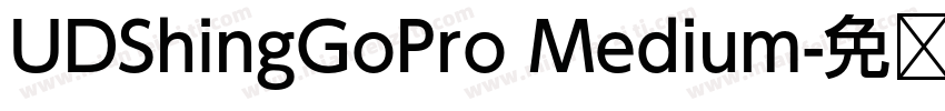 UDShingGoPro Medium字体转换